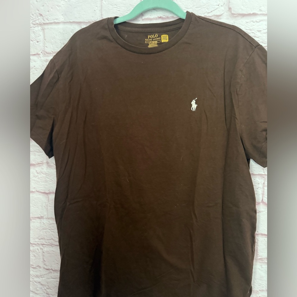 NWOT Men’s POLO Brown Tee Crew Neck